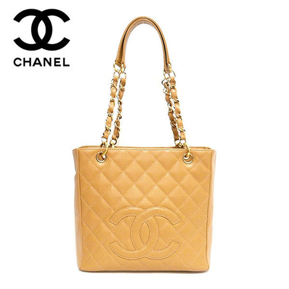 Chanel Caviar Beige Bag Matelasse Chain Skin - Picture 1 of 1
